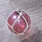 Large RED Hand Blown Glass Fishing Float - 5" Diameter