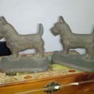 Pair of Vintage Scotty Dog Cast Iron Bookends approx 5" tall X 5" Wide