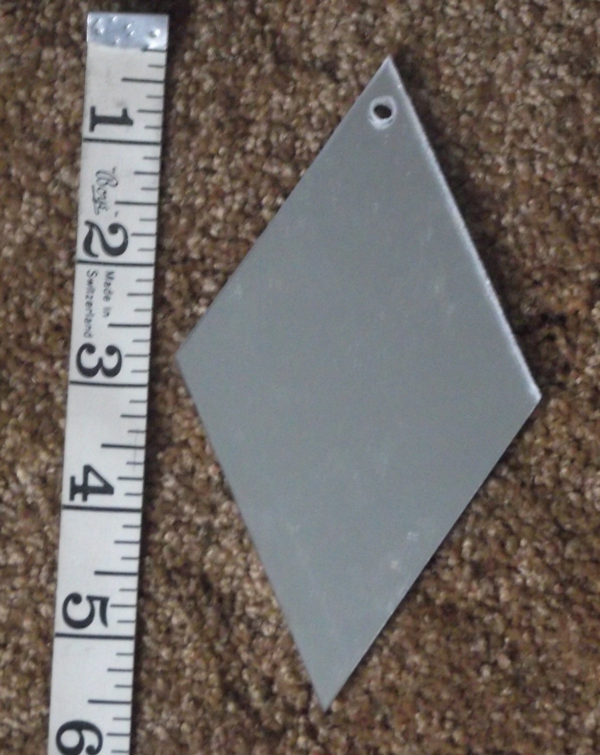 10 Diamond shaped mirrors for etching