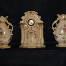 ROCOCO MANTEL CLOCK GARNITURE