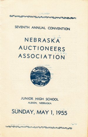 Seventh Annual Convention Nebraska Auctioneers Association 1955