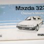 1987 Mazda 323 owners manual