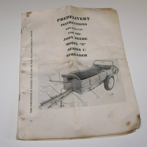 John Deere Predelivery Instructions Spreader Model N series 1 PDI-C35-157