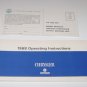 1968 Chrysler Operating instructions