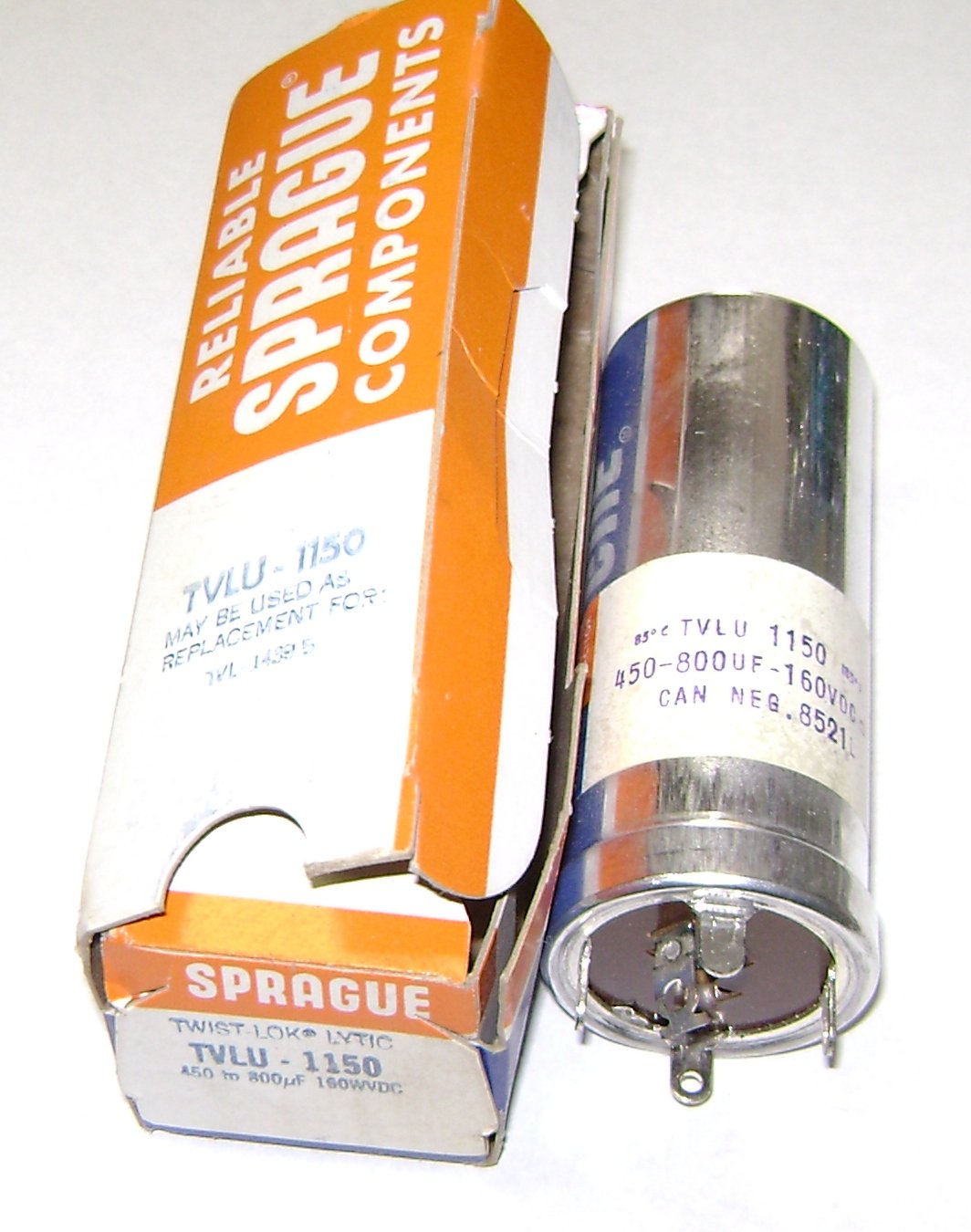 Sprague TVLU-1150 capacitor NOS