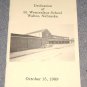 Dedication of St Wenceslaus School Wahoo Nebraska