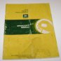 John Deere 1010 Integral Field Cultivator Manual
