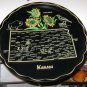 Vintage Souvenir Metal Serving Tray Kansas