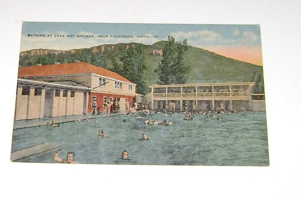Vintage Postcard Lava Hot Springs Pocatello Idaho