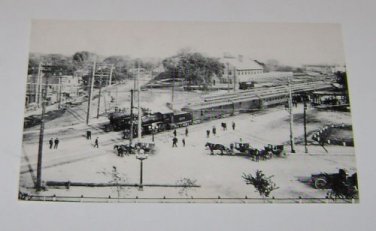 Historic Postcard Nebraska Train Time Fremont Nebraska "Reproduction"
