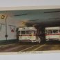 Vintage Postcard Windsor-Detroit Tunnel Two Busses Parked