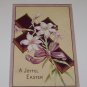 Vintage Postcard A Joyful Easter Cross with Lily Lilies Religious