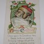 Vintage Postcard "A Merry Christmas" Santa Claus w/ Mistletoe