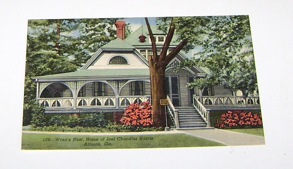 Vintage Postcard Wrens Nest Home of Joel Chandler Harris Alanta