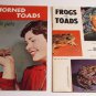 (2) Booklets on Horned Toads & Frogs & Toads as Pets  1950's