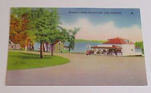 Vintage Postcard Nourse's Corner Malletts Bay Lake Champlain
