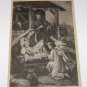 Vintage Nativity Scene postcard size