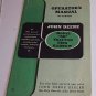 John Deere Tractor Disk Harrow Model "SH" Operator's Manual