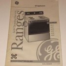 GE Ranges Appliance Manual JBP19 JBP21 JBP24 JBP25 JBP26 JBP30 GE Ranges Appliance Manual JBP19 JBP21 JBP24 JBP25 JBP26 JBP30