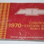 General Motors "GM" Chevrolet Station Wagon Owners Guide ~ Manual ~ 1970
