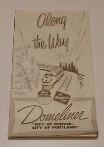 Union Pacific advertisement Brochure Domeliner "Milwaukee Road " 1965