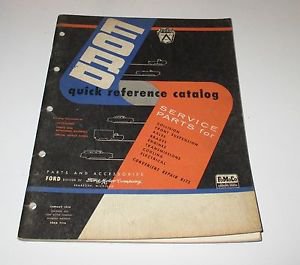 FORD quick reference catalog January 1956