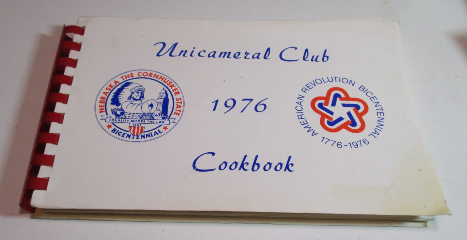Nebraska Unicameral Club 1976 Cookbook