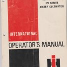 International 170 series lister cultivator operators manuall