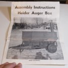 Heider Auger-Box Assembly Instructions