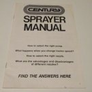 Century Sprayer Manual
