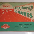 1957 A.E.A. TUNE UP SPECIFICATION CHARTS Shop Service Manual ALL 57 MODELS
