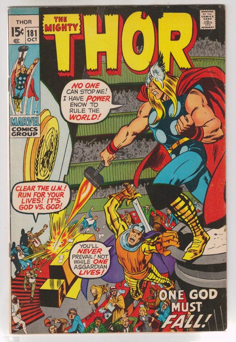 The Mighty Thor # 181 (Oct 1970, Marvel)