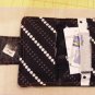 Black canvas cloth wallet