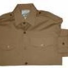 High Quality Pure Cotton Shirt Apple Shape Brown