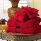 Towel Sets Entire Family Red