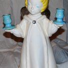 Platinum  Winged Angel Candle Holder
