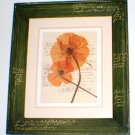 orange Floral Rugged Wall decor