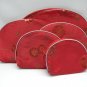 5X Red Cosmetics Bag Makeup Bag Case Oriental Silk Wallet
