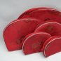 5X Red Cosmetics Bag Makeup Bag Case Oriental Silk Wallet