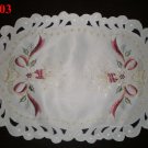 2X Oval Table Mats Place Runner Pad Linen Textile Home Interior