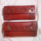 AWESOME BROWN CUSTOM HAND TOOLED LEATHER WALLET!