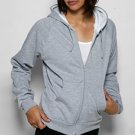 American Apparel 5452 Extra Large Heather Grey/White