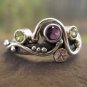 Wild Garden Mother's Ring . customized mother's ring in sterling silver and birthstones