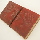 Handcrafted OM Embossed Natural Paper Leather Journal Vintage Diary Writing Notebook Art Sketchbook