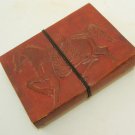 HORSE Embossed Handmade Paper Leather Bound Journal  Blank Diary Notebook