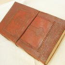 Handcrafted Celtic Cross Embossed Leather Journal Diary Grimoire Blank Writing Notebook