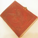 Handmade Leather Journal Celtic FAIRY MOON Embossed Blank Diary Large Sketchbook