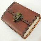 Handmade Paper Rustic Leather Mini Pocket Journal Blank Vintage Diary Writing Notebook