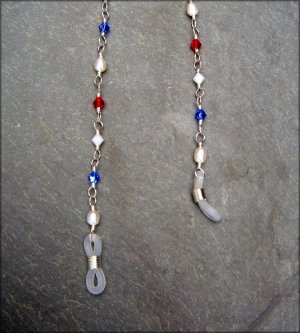 Fireworks Display Eyeglass Strap - Red