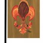 Thanksgiving Turkey Fleur de Lis Garden Flag 8184GF